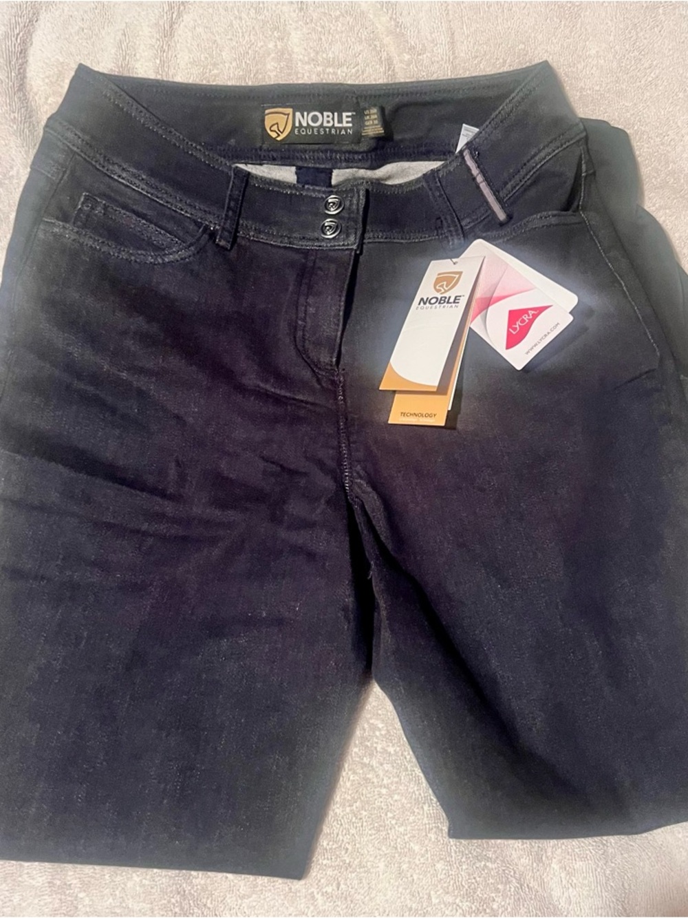 Noble Equestrian Women's Dark Denim riding breeches